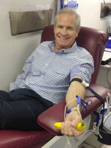 Pat Mullen, a PG&E local division leader, was one of many blood donors