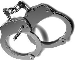 blotter handcuffs bw
